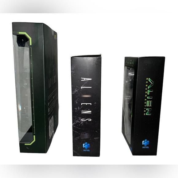 Hiya Toys Aliens Lead Green Battle Damaged Alien Warrior Set Alien Resurrection - Picture 9 of 11